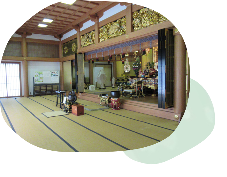 法光寺の本堂の内観写真です。